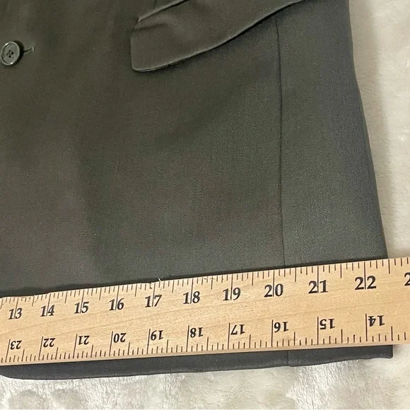 JONES NEW YORK Vtg Mens Gray Golden Fil Wool Suit Jacket 42L USA Career Blazer - Picture 7 of 13
